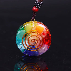 Orgone EMF Protection Necklace - Chakra Orgonite