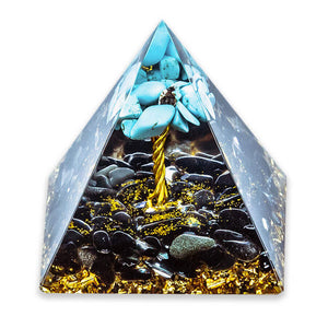 Obsidian-with-Turquoise-Lifetree-Orgonite-Pyramid