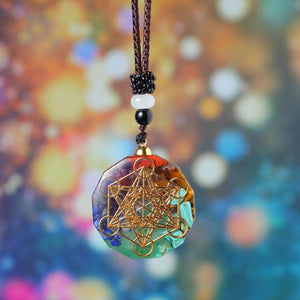 Chakra Metatron Necklace - Chakra Orgonite