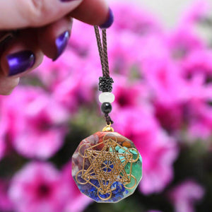 Chakra Metatron Necklace - Chakra Orgonite