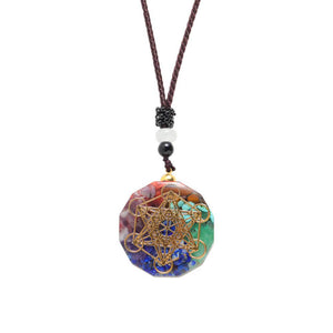 Chakra Metatron Necklace - Chakra Orgonite