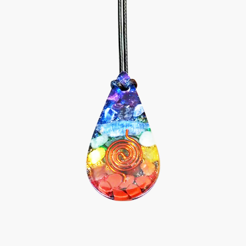 Chakra Orgone Necklace (Free Gift Included) - Chakra Orgonite