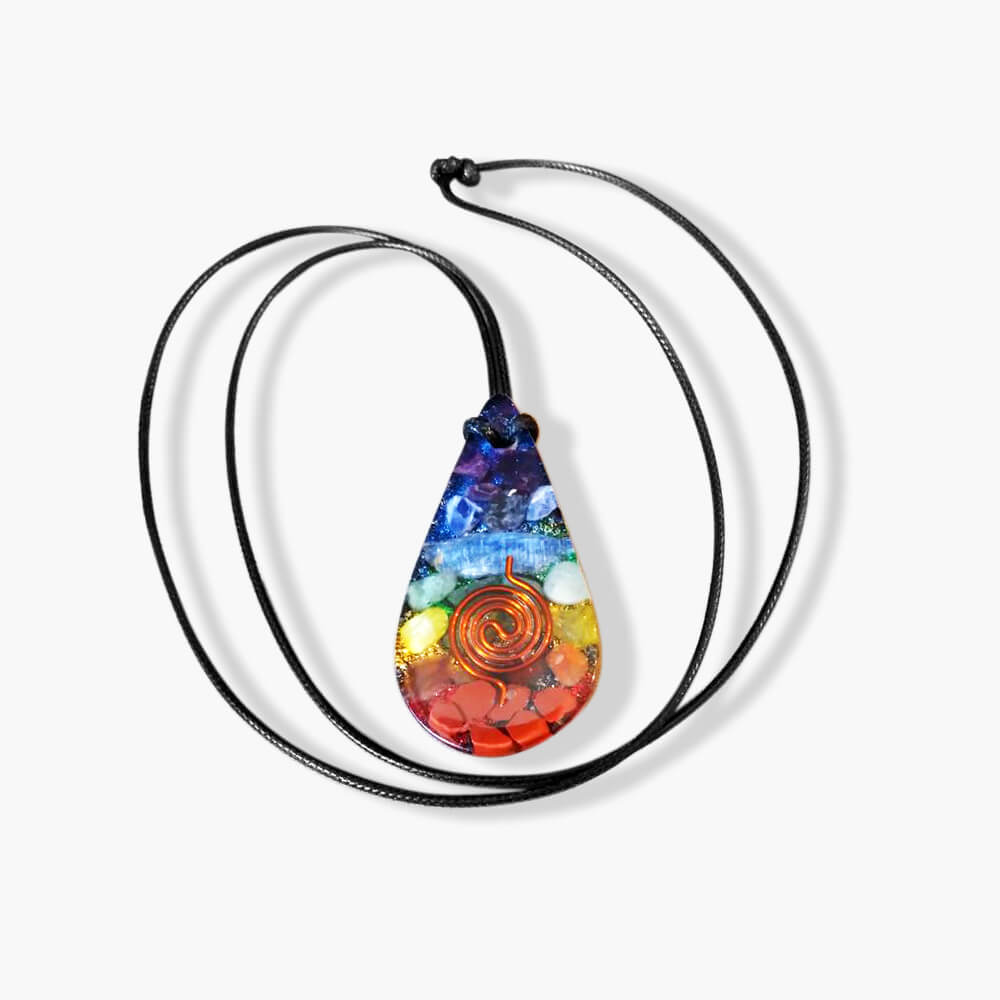 Chakra Orgone Necklace (Free Gift Included) - Chakra Orgonite